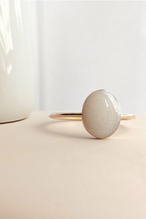 Moedermelk ring- Ovaal - Groot 8 x 10 mm