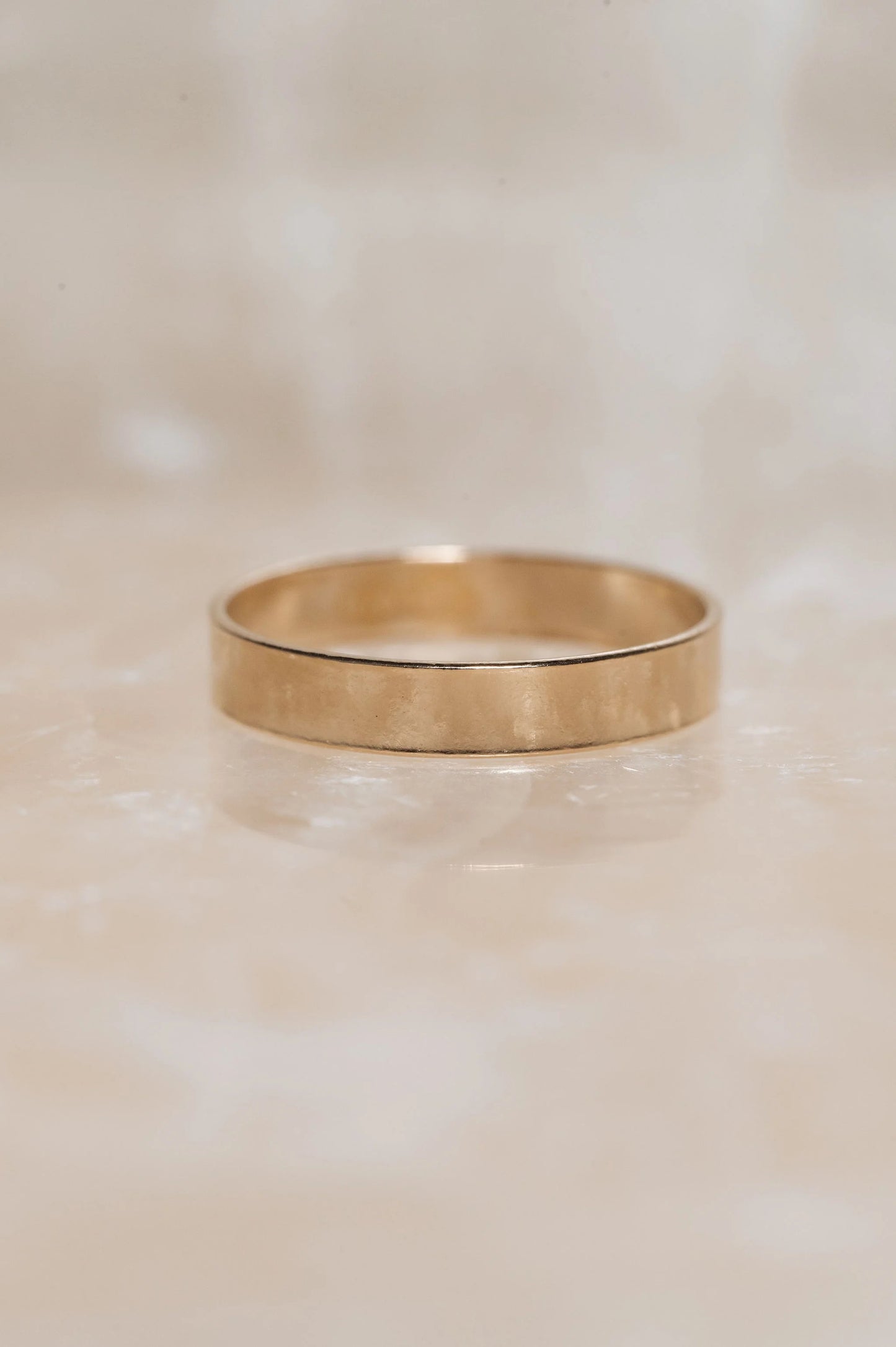 Singe Wide Ring - Goud Gevuld