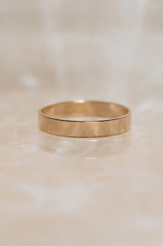 Singe Wide Ring - Goud Gevuld