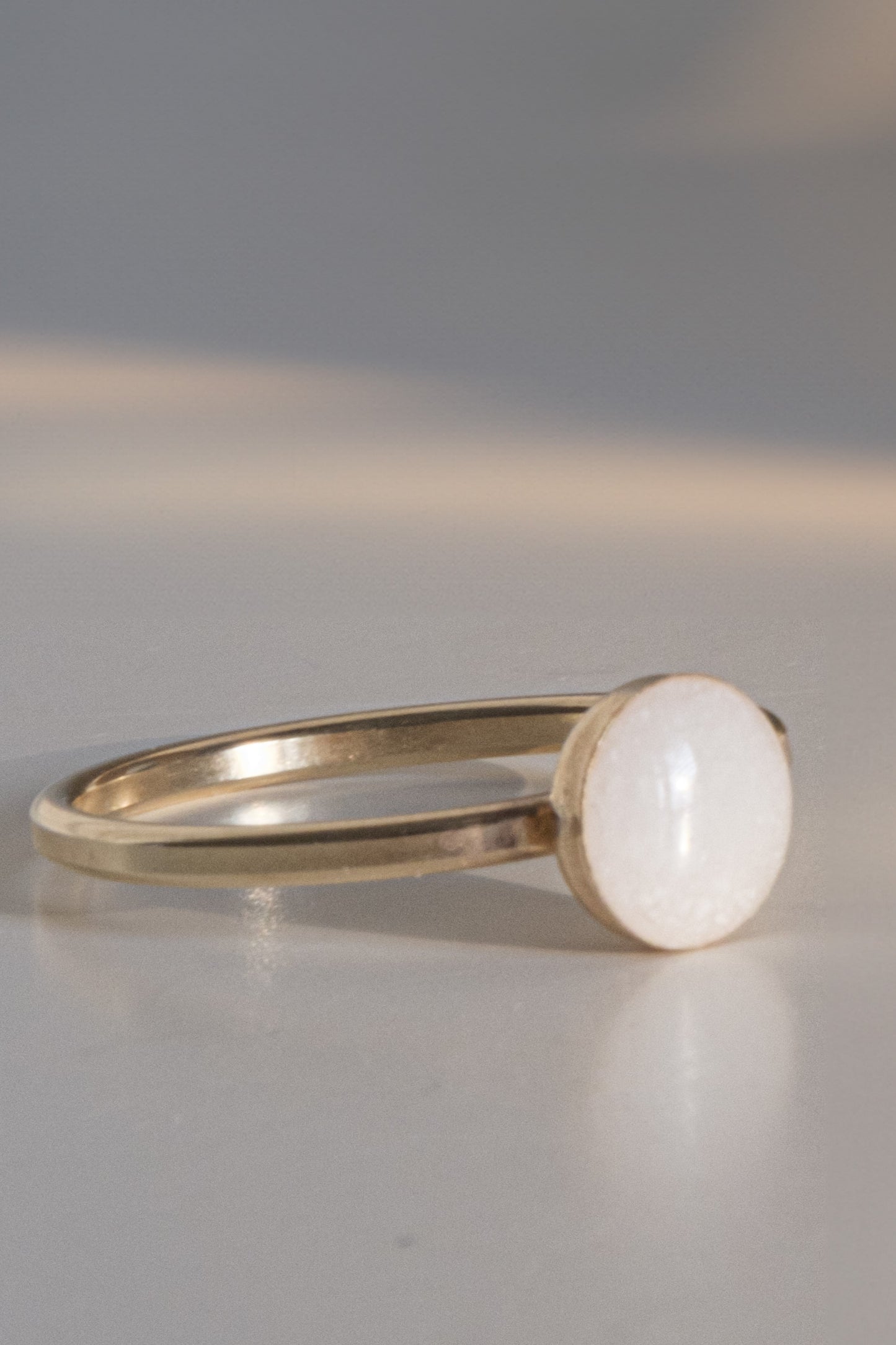 As Ring rond 6 mm - Goud Gevuld
